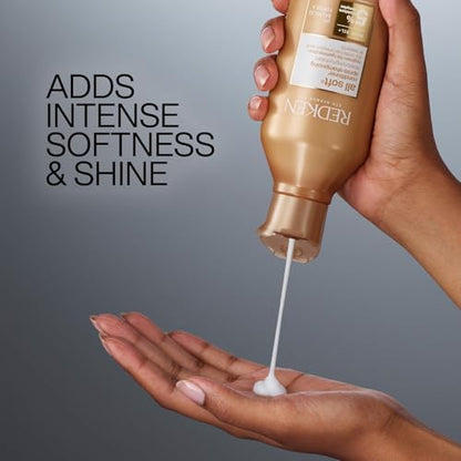 Redken All Soft Conditioner | Moisturizes and Deeply Hydrates| Softens, Smooths, and Adds Shine