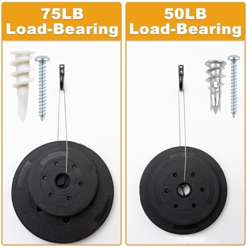 KURUI Self Drilling Drywall Anchors Assortment Kit, 200PCs Picture Hanging Kit for Frame,Curtain Rods,Art Hanging, 100PCs #6 Heavy Duty Metal Dry Wall Anchors 100PCs #8 Plastic Drywall Hangers