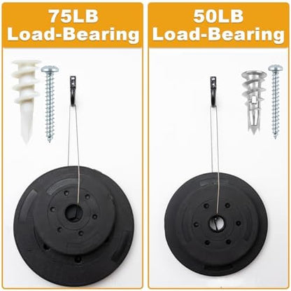 KURUI Self Drilling Drywall Anchors Assortment Kit, 200PCs Picture Hanging Kit for Frame,Curtain Rods,Art Hanging, 100PCs #6 Heavy Duty Metal Dry Wall Anchors 100PCs #8 Plastic Drywall Hangers