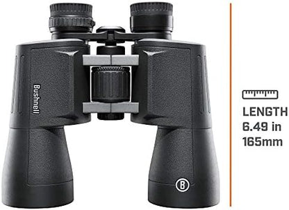 Bushnell PowerView 2 Binoculars, High-Definition Binoculars with Multi-Coated Lenses, Durable Aluminum Alloy Chassis, Wide Field of View, Ideal for Wildlife Observation, Hiking and Sporting Events