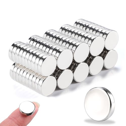 DIYMAG 100 Pcs Neodymium Disc 12 x 3 mm Rare Earth Magnets for Refrigerator, DIY, Crafts, Kitchen & Office