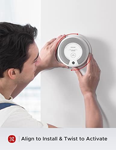 X-Sense 2-in-1 Smoke and Carbon Monoxide Detector Alarm (Not Hardwired), 10-Year Battery-Operated Dual Sensor Fire & CO Alarm, SC06, 1-Pack