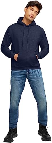 Hanes EcoSmart Hoodie, Midweight Fleece, Pullover Hooded Sweatshirt for Men