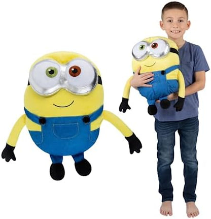 Franco Minions: The Rise of Gru, Bedding Super Soft Plush Bob Cuddle Pillow Buddy, (Official Minions Product)