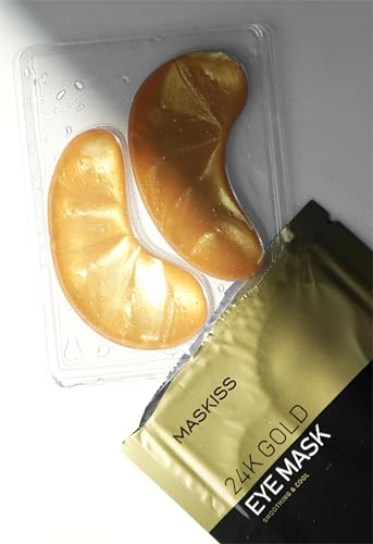 24k Gold Under Eye Patches (25 Pairs), eye mask, Collagen Skin Care Products, Eye Patches for Puffy Eyes, eye masks for dark circles and puffiness