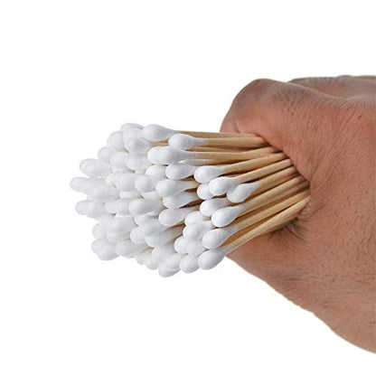 Dealmed 6" Cotton-Tipped Wood Applicators – 2,000 Sterile Cotton-Tipped Applicators for Application of Medication, Cleaning Skin, Arts, Crafts and More (Case of 2,000)