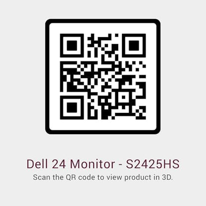 Dell S2425HS Monitor - 23.8 Inch, FHD (1920x1080) Display, 100Hz Refresh Rate 1500:1 Contrast Ratio, TÜV Rheinland Eye Comfort 4 Star, Integrated 2x5W Speaker, Height/Tilt/Swivel/Pivot - Ash White