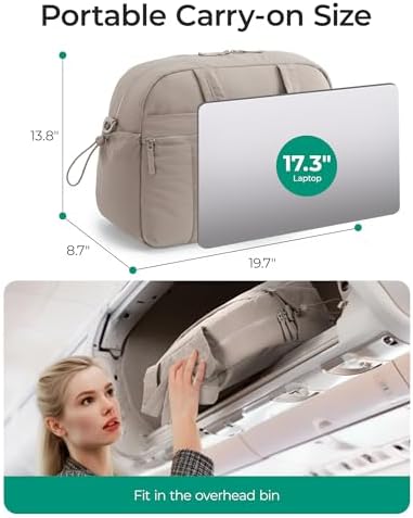 BAGSMART Gym Bag for Women, Duffle Bag for Travel with Wet Pocket, Lightweight Carry on Weekender Duffel, Water Resistant