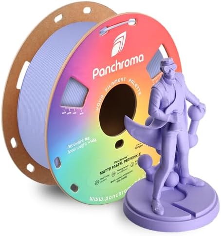 Polymaker Panchroma Matte PLA Filament, Pastel Periwinkle 1.75mm 1kg 3D Printing Filament, Formerly Polyterra Matte, Fit Most FDM 3D Printers, 1kg Spool (2.2lbs)