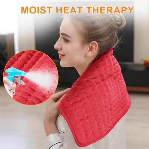 Heating Pad,Electric Heating Pads for Back,Hot Heated Pad for Abdomen,Shoulder,Knee,Multiple Temp and Auto Shut Off