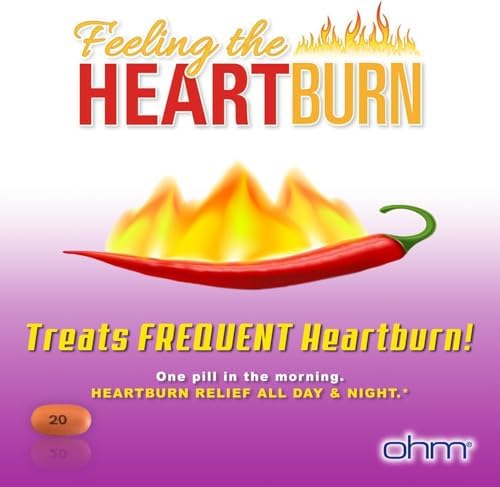 Ohm Omeprazole Delayed-Release Tablets, 20mg Acid Reducer, Treats Frequent Heartburn (12 Weeks of Supply, 84, Count)