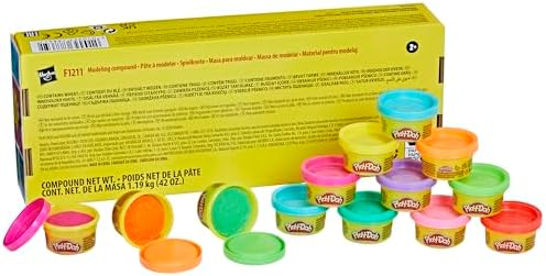 Play Doh Bulk Handout 42-Pack of 1-Ounce Modeling Compound Cans, Back to School Gifts, Prizes, & Party Favors, Kids Arts & Crafts, Preschool Toys, Ages 2+ (Amazon Exclusive)
