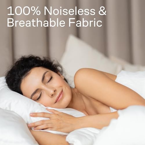 Ultra Soft Pillow Protectors with Zipper King Size - Set of 4 Breathable Pillow Covers - 100% Protection Against Stains, Dust & Dirt - Machine Washable (White)