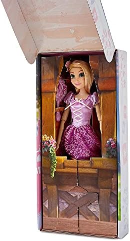 Disney Store Girl's Disney Princess Classic Doll (Rapunzel from Tangled), 11 Inches, Includes Brush with Molded Details, Fully Posable Toy in Classic Outfit - Disney Princess Toys