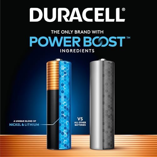 Duracell Coppertop AA Batteries with Power Boost Ingredients, 24 Count Pack Double A Battery with Long-lasting Power, Alkaline AA Battery for Household and Office Devices