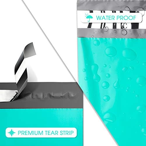 Metronic Teal Poly Mailers 14.5x19 Large Poly Mailers 100 Pack Self-Seal Shipping Bags, Packaging Bags, Shipping Envelopes, Packaging for Small Business, Boutique, Clothing