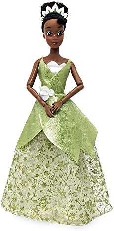 Disney Store Official Disney Princess Classic Doll (Tiana from The Princess and the Frog), 11 Inches, includes Brush with Molded Details, Posable Toy in Classic Outfit - Disney Princess Toys for Girls