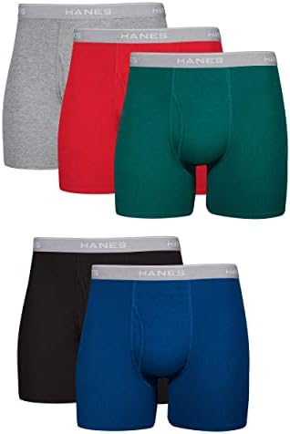 Hanes Men's Boxer Briefs, Cool Dri Moisture-Wicking Underwear, Cotton No-Ride-up for Men, Multi-Packs