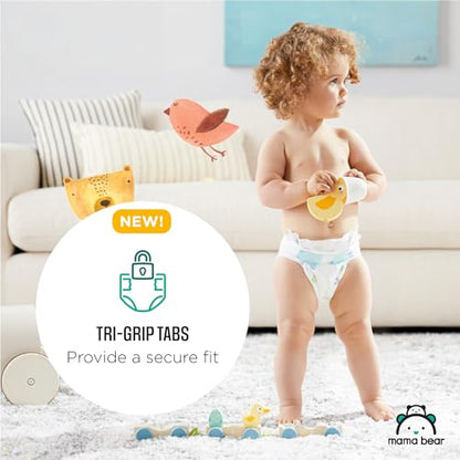 Amazon Brand - Mama Bear Gentle Touch Diapers, Size 2, 184 Count (4 packs of 46)