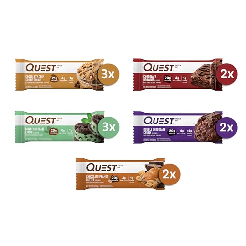 Quest Nutrition Chocolate Lovers Variety Pack, High Protein, Low Carb, Gluten Free, Keto Friendly, 12 Count