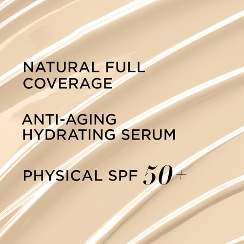 IT Cosmetics CC+ Cream - Full-Coverage Foundation With SPF 50, Color Corrector & Anti-Aging Serum, Formulated With Niacinamide & Hyaluronic Acid, Natural Finish, For All Skin Types, 1.08 fl oz