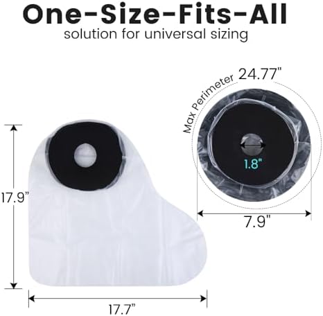 Cast Covers for Shower Leg, Waterproof Cast Cover for Showering, Cast Protector for Shower Leg Adult, Shower Boots for Foot After Surgery, Ankle, Foot (Diameter - 7.9")