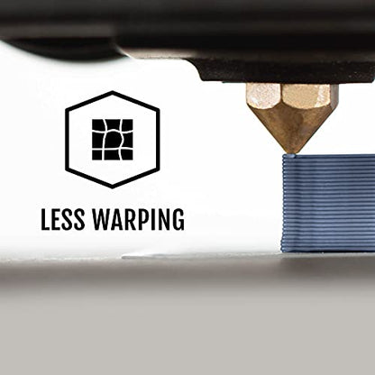 HATCHBOX 1.75mm Gray Blue PLA 3D Printer Filament, 1 KG Spool, Dimensional Accuracy +/- 0.03 mm, 3D Printing Filament