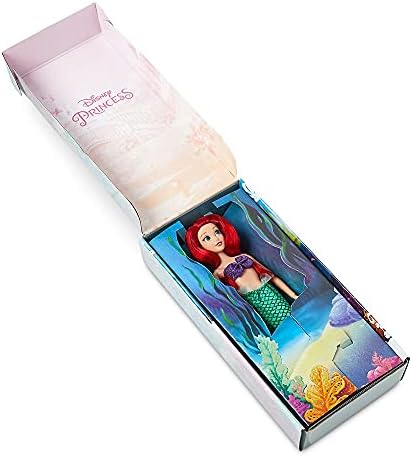 Disney Store Official Disney Princess Classic Doll (Ariel from The Little Mermaid), 11 Inches, Includes Brush with Molded Details, Fully Posable Toy in Classic Outfit - Disney Princess Toys for Girls