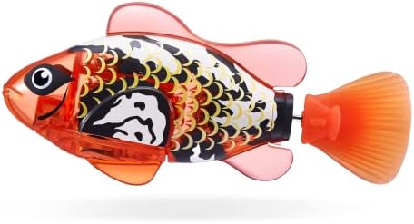 Robo Alive Robo Fish Series 2 (Red + Blue 2 Pack) by ZURU Robotic Swimming Fish Water Activated, Changes Color, Comes with Batteries, Amazon Exclusive - Red + Blue (2 Pack),Multi,7165G
