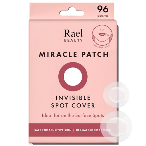 Rael Pimple Patches, Miracle Invisible Spot Cover - Hydrocolloid Acne Patch, Treatment for Breakouts, Absorbs Zits & Blemish, Korean Skin Care, 2 Sizes (96 Count)