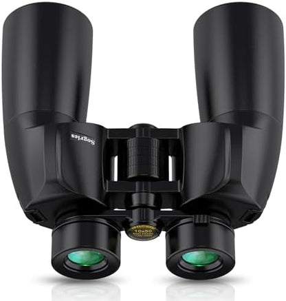 10x50 Binoculars for Adults - HD High Powered Binoculars for Bird Watching, IPX7 Waterproof Fogproof,Fully Multi-Coated BAK4 Prism Optics for Hunting,Travel