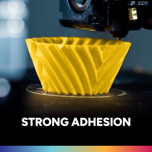 OVERTURE PLA Filament 1.75mm, Neatly Wound 3D Printer Filament 1kg Spool (2.2lbs), Dimensional Accuracy +/- 0.02 mm, Fit Most FDM 3D Printers (Yellow)