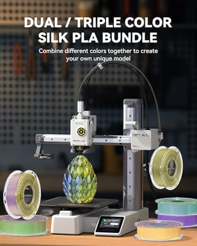 SUNLU 3D Printer Filament Bundle, Individually Vacuum Packed, Quadruple Color Silk Filament*4, PLA Silk Filament*4, 250g Spool, 2kg Total