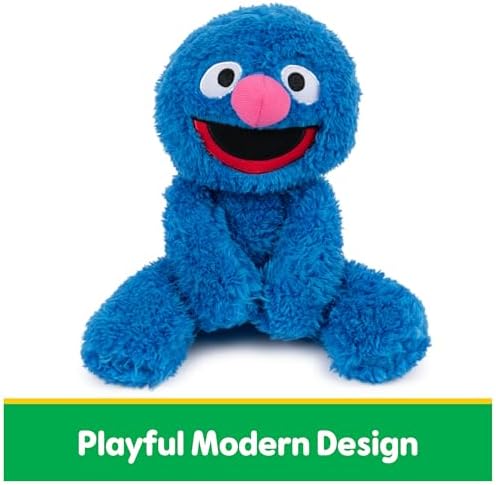 GUND Sesame Street Official Grover Take Along Buddy Plush, Premium Plush Toy for Ages 1 & Up, Blue, 13”