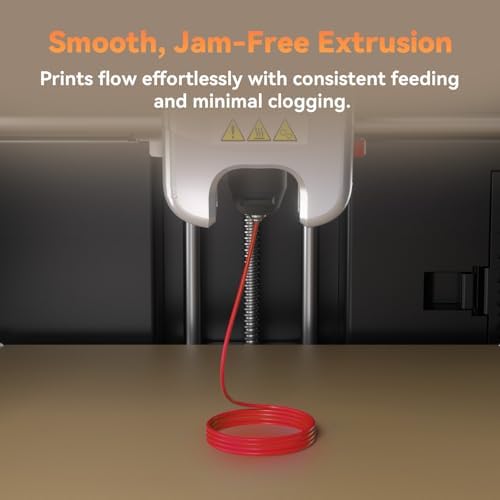 FLASHFORGE PLA Filament 1.75mm +/- 0.02mm, Matte Red 3D Printer Filament 1kg (2.2lbs) Spool, Excellent Printing Performance, Easy to Use for Most FDM 3D Printers