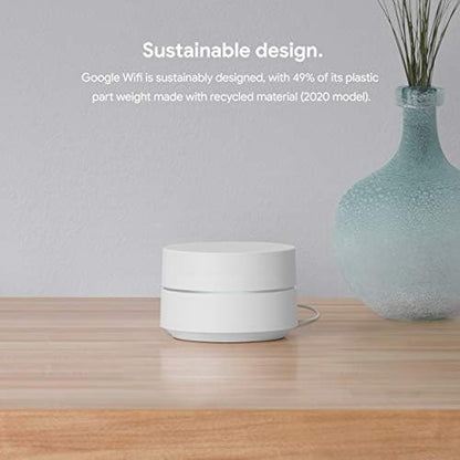 Google Wifi - AC1200 - Mesh WiFi System - Wifi Router - 4500 Sq Ft Coverage - 3 pack