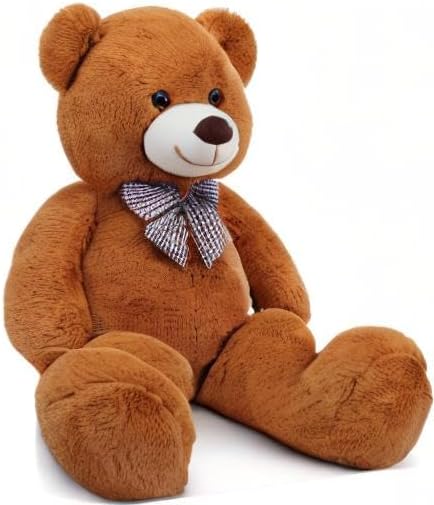 MaoGoLan Big Brown Jumbo Oversized Teddy Bear 47 inch Giant Stuffed Animal 4 Feet for Boy Baby Shower