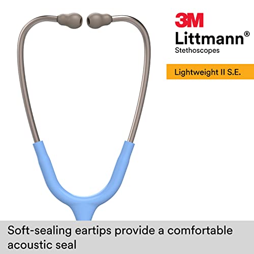 3M Littmann Lightweight II S.E. Stethoscope 2454, 28" Ceil Blue Tube