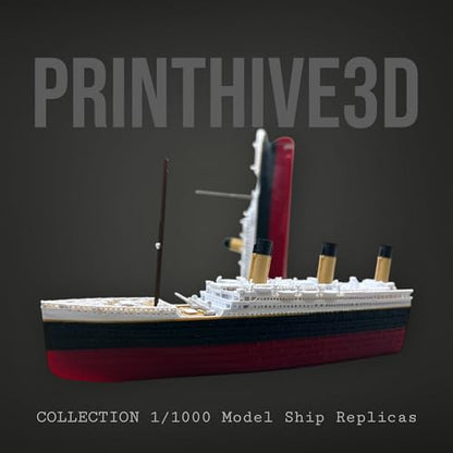 PrintHive3d Split In Half Action Titanic Toy, Break In Half RMS Titanic Toys For Kids,Titanic Toy, Titanic Ship, Colorized Titanic Cake Topper, Historically Accurate BreakableTitanic Boat, Titanic Replica