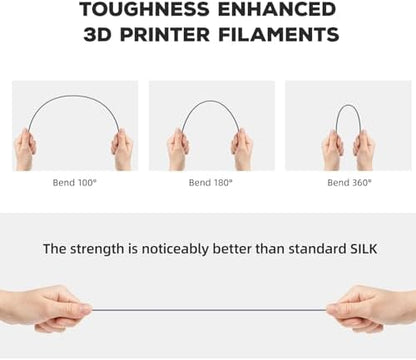 FLASHFORGE PLA Filament 1.75mm, 3D Printer Filament 1kg (2.2lbs) Spool, Dimensional Accuracy +/- 0.02mm, 3D Printing Filament Easy to Use and Fits for Most FDM 3D Printers (Grey)