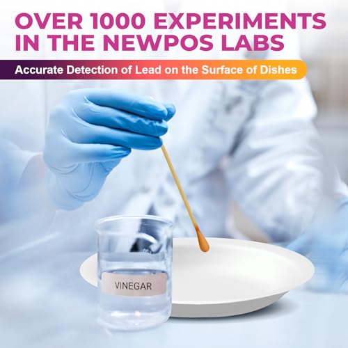 Lead Paint Test Kit: 60 Swabs Accurately Formulated Lead Test Kit Testing for Dishes Paint Cups Ceramics Toy and All Surfaces - Results in 30 Seconds Lead Detector