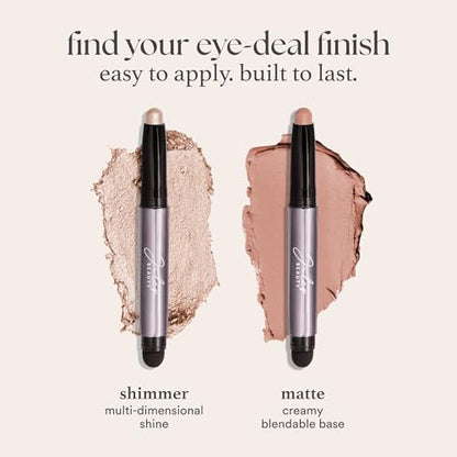 Julep Eyeshadow 101 Cream-to-Powder Waterproof Shadow Stick – Pearl Shimmer – Long-Lasting, Crease-Proof, Light Golden-Beige Shimmer Cream Eyeshadow with Built-in Smudger