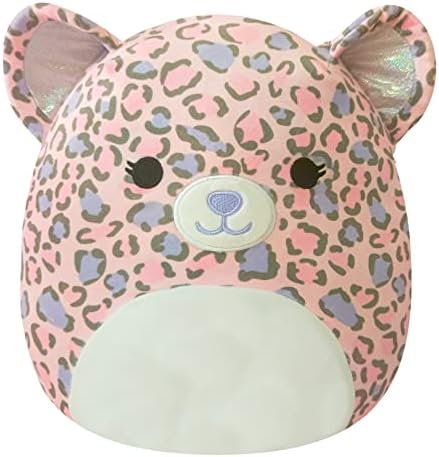 Squishmallows Original 12-Inch Dallas Pink and Purple Leopard - Medium-Sized Ultrasoft Official Jazwares Plush