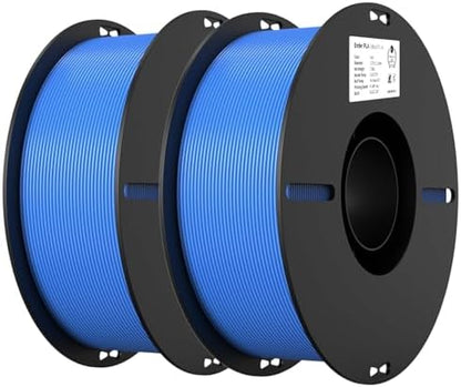 Creality PLA Filament 1.75mm PLA 3D Printer Filament, 2kg Cardboard Spool (4.4lbs), Dimensional Accuracy +/- 0.02mm, Fit Most FDM Printer (Blue & Blue 2-Pack)