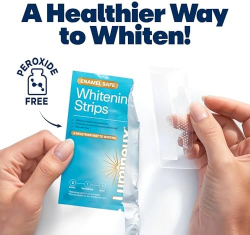 Lumineux Teeth Whitening Strips 21 Treatments – Peroxide Free - Enamel Safe for Whiter Teeth - Whitening Without The Sensitivity - Dentist Formulated - Sensitivity
