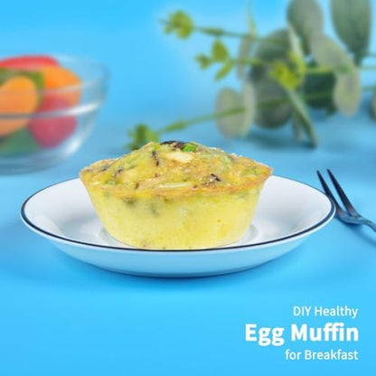 12 Cups Silicone Muffin Pan - Regular Size Cupcake Pan Muffin Tin for Baking Nonstick Food Grade