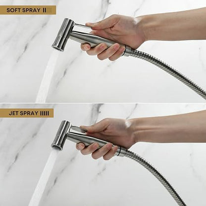 Purrfectzone Bidet Sprayer for Toilet, Handheld Sprayer Kit, Cloth Diaper Sprayer Set - Easy to Install - Stainless Steel