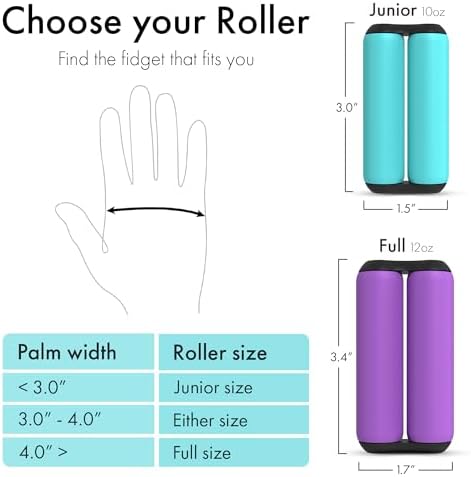 ONO Roller - Handheld Fidget Toy for Adults | Help Relieve Stress, Anxiety, Tension | Promotes Focus, Clarity | Compact, Portable Design