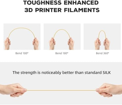 FLASHFORGE PLA Filament 1.75mm, 3D Printer Filament 1kg (2.2lbs) Spool, Dimensional Accuracy +/- 0.02mm, 3D Printing Filament Easy to Use and Fits for Most FDM 3D Printers (Yellow)