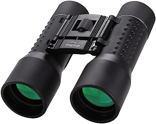 12x42 HD Binoculars for Adults, Professional Large View Binoculars with Clear Low Light Vision, Waterproof for Bird Watching, Hunting, Travel, Hiking, Sports, Concerts